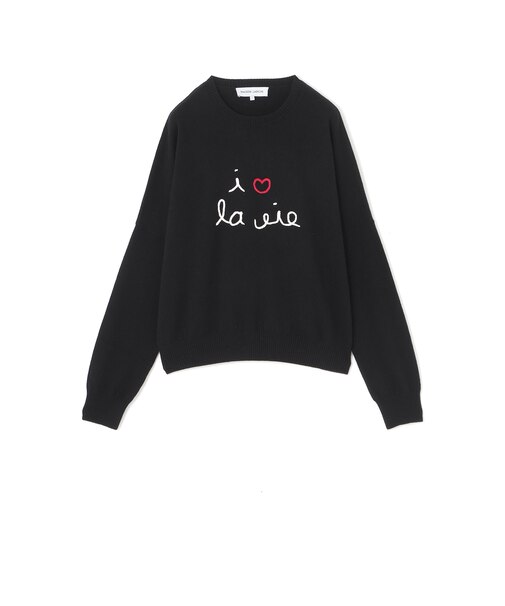 【MAISON LABICHE】カシミヤブラックニットプルオーバー《WEB＆EPOCA THE SHOP店舗限定》