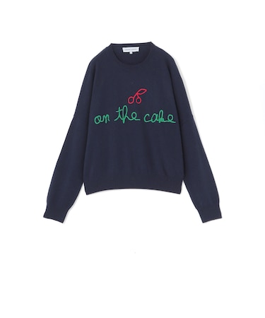 【MAISON LABICHE】カシミヤネイビーニットプルオーバー《WEB＆EPOCA THE SHOP店舗限定》