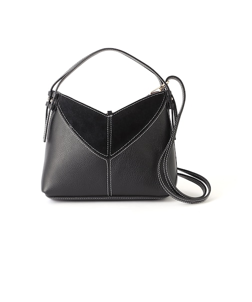【AULENTTI】スエードコンビハンドバッグ《WEB＆EPOCA THE SHOP店舗限定》