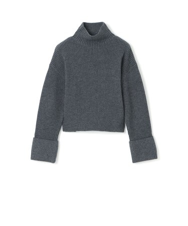 【EPOCA STORIA】クロップドリブニット《WEB＆EPOCA THE SHOP店舗限定》