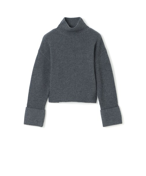 【EPOCA STORIA】クロップドリブニット《WEB＆EPOCA THE SHOP店舗限定》