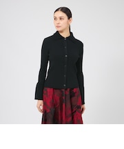 【La maglia】 ブークレーコンビリブニットカーディガン