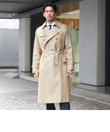 ＜100年コート＞クラシックモデル ダブルトレンチコート