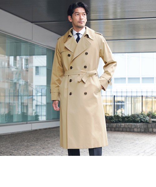 極美品✨ 参考価格12万円　カラー　Kolor トレンチコート　ゴールド金具 ステンカラースタンダードコート《撥水加工》 (GT62202-71) | REGAL