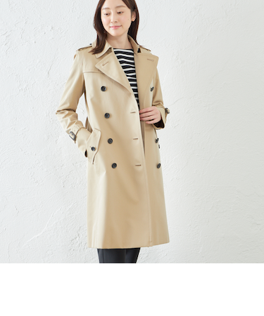 <100年コート>スタンダードモデル ダブルトレンチコート