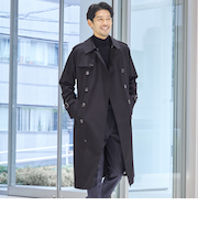 <100年コート>クラシックモデル ダブルトレンチコート