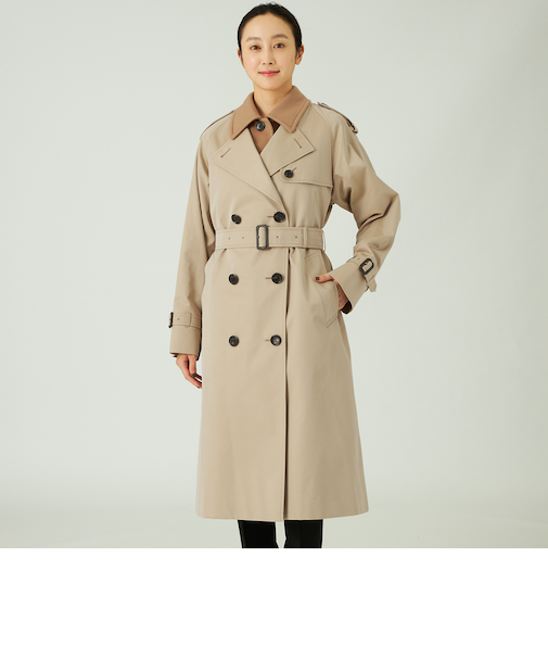 【AMARC CHANNEL 掲載】＜100年コート＞3WAY トレンチコート / Rain Wool ジレ