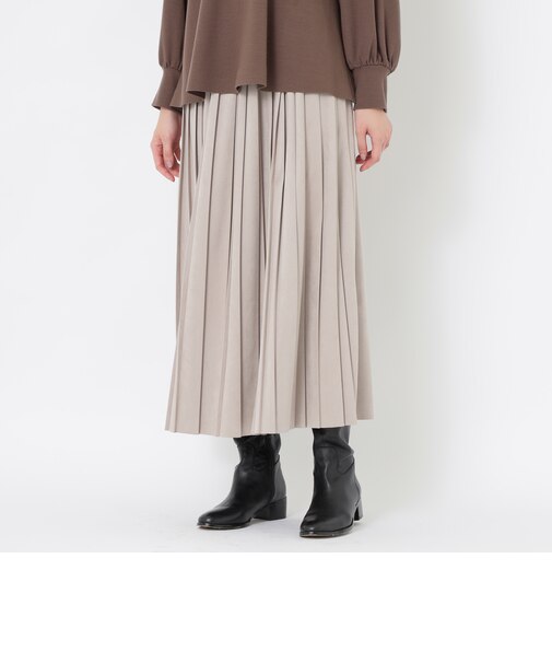 エコスエードプリーツスカート