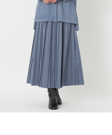 エコスエードプリーツスカート