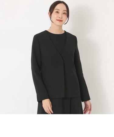 【ESSENTIALS WARDROBE】ウォッシャブルノーカラージャケット
