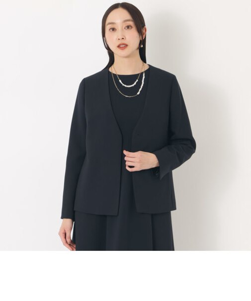【ESSENTIALS WARDROBE】ウォッシャブルノーカラージャケット