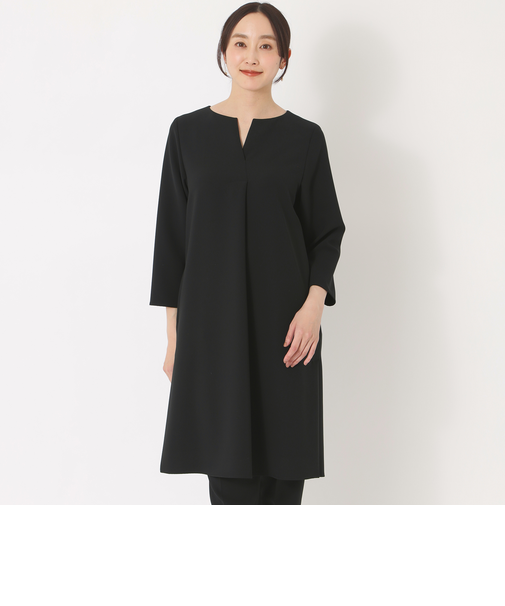 【ESSENTIALS WARDROBE】ウォッシャブルチュニックブラウス