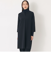 【ESSENTIALS WARDROBE】ウォッシャブルチュニックブラウス