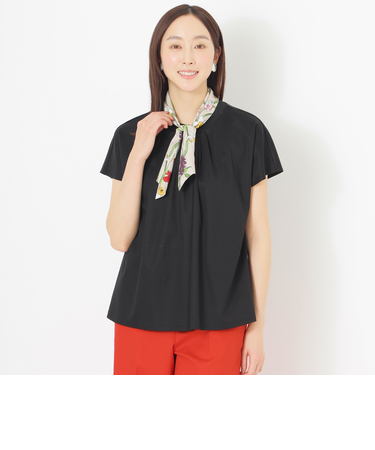 【HIBIYA KADAN】スカーフコンビプルオーバー