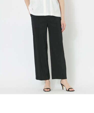 ストレッチリネンワイドパンツ