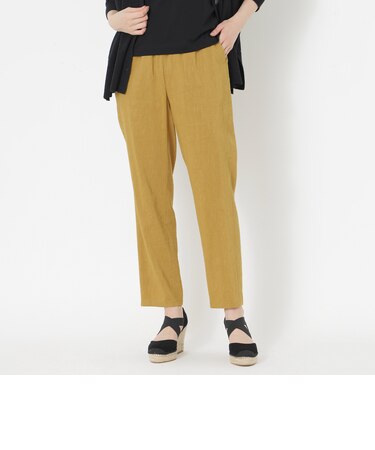 ストレッチリネンテーパードパンツ