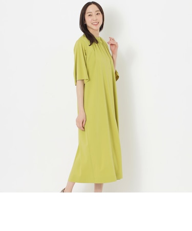 【DRESOPHY】シルキースムースハーフスリーブワンピース