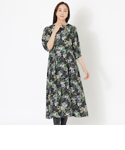 フラワープリントワンピース