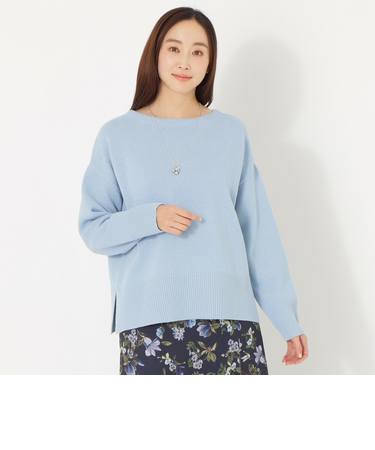 ラメミックスウールプルオーバー