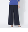 ポリエステルツイルワイドパンツ