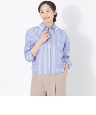ショートシャツ（ストライプ）