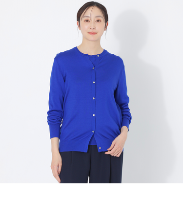 【ウォッシャブルサマーシルク】ニットカーディガン
