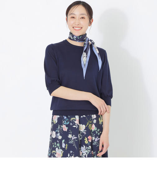 【ウォッシャブルサマーシルク】プルオーバー