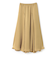 サテンフレアスカート