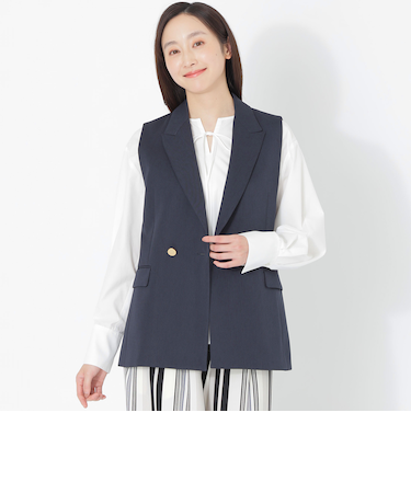 ギャバジンテーラードジレ