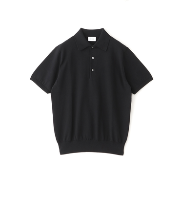 コットンニットポロ