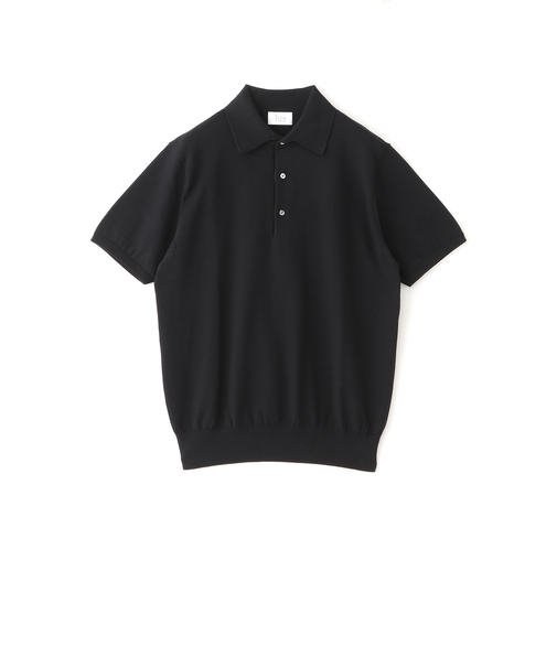 コットンニットポロ