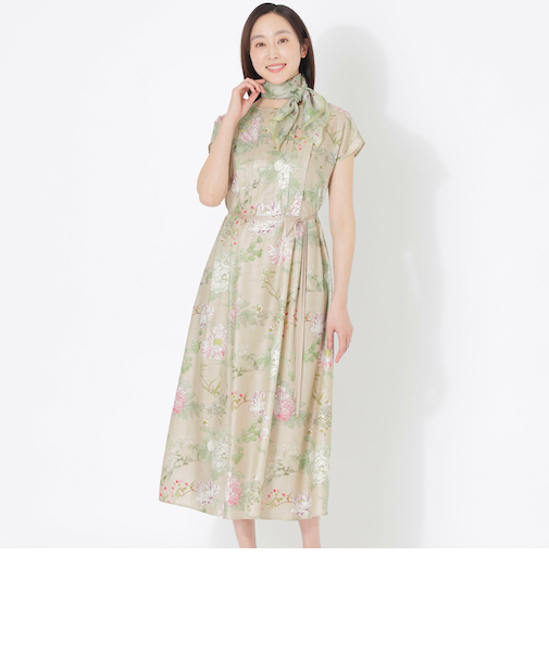 【HAIBARA】プリントワンピース