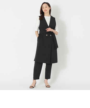 ベルテッドロングジレ