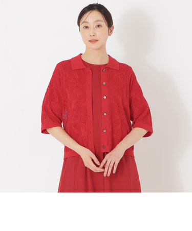 ジャカードニットカーディガン