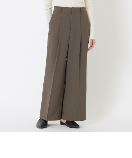 トリプルツイストタックワイドパンツ