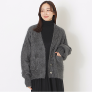 ファー加工カシミヤニット