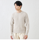 カシミヤクルーネックケーブル