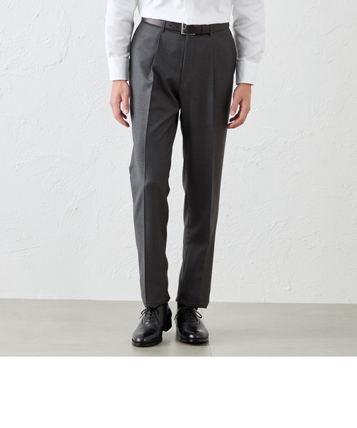 ワンプリーツウールトラウザーズ