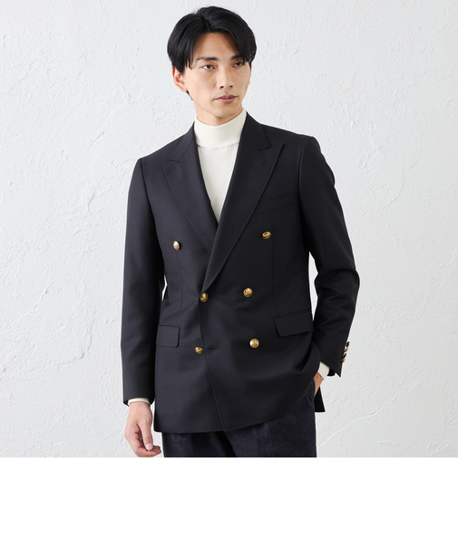 モヘヤブレンドダブルブレザー