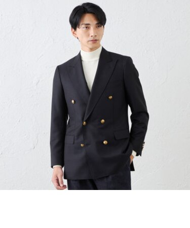 モヘヤブレンドダブルブレザー