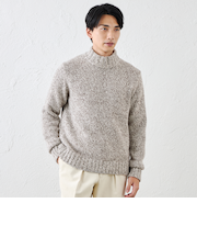 カシミヤハイネックセーター