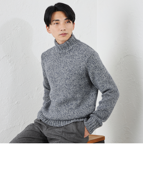 名門最高級✨️新品未使用タグ付き フカキ カシミヤ セーター ハイネック✨日本製 名門最高級✨️新品未使用タグ付き フカキ カシミヤ セーター