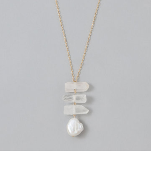 【beq Pettina】バロックパールロングネックレス