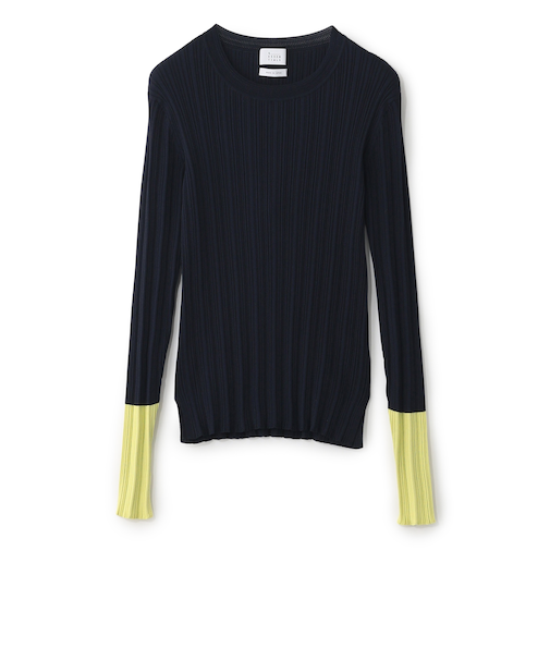 カラーブロックニット