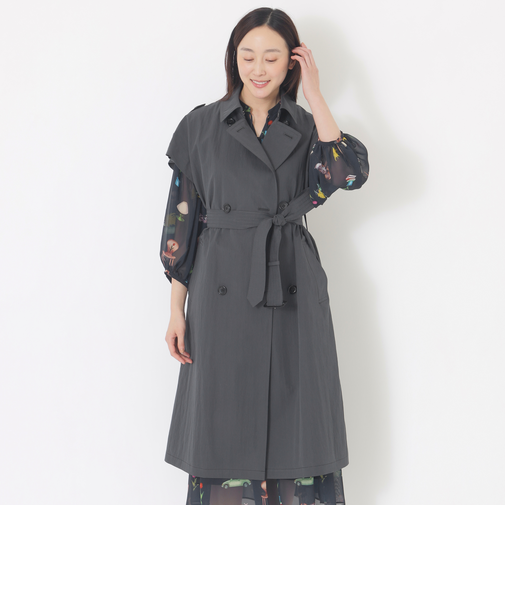 トレンチディテールジレ