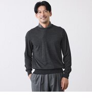 メリノウールクルーネックニット