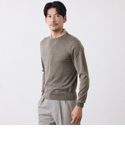 メリノウールクルーネックニット