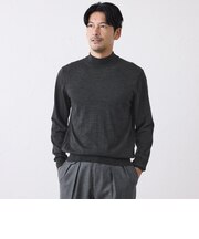 メリノウールモックネックニット