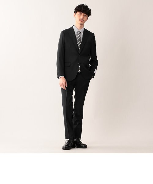 美品✨マッキントッシュフィロソフィー トロッター 3ピース 洗える スーツ 黒 紳士服「マッキントッシュ フィロソフィー」利便性と上質感を両立した