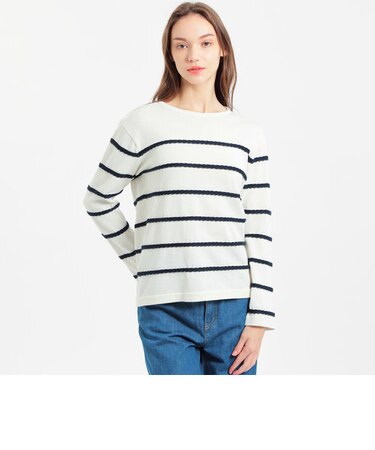 マリンボーダーニット